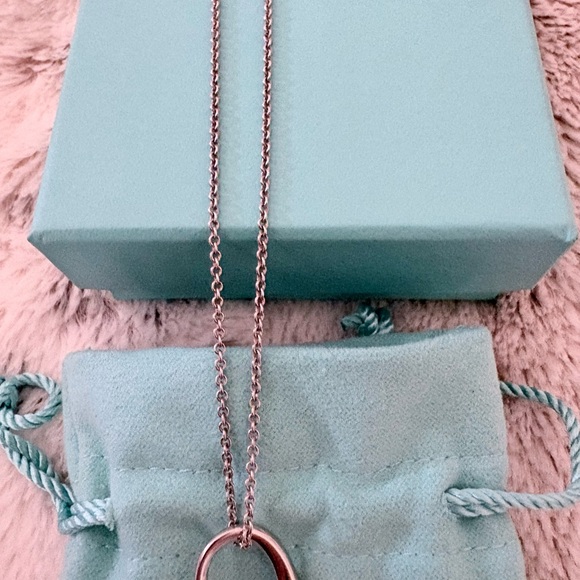 Tiffany & Co. Peretti Large Open Heart Silver Necklace - LNC - Picture 11 of 12